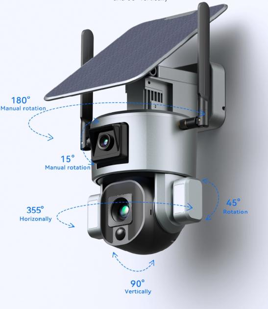 Camera 4G ptz motorisee solaire detection intrusion